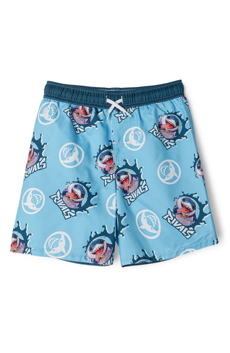 Marvel Jeff Swimwear 2-Piece Rashguard and Swim Trunks Set, Alternate, color, Jeff Landshark Blue