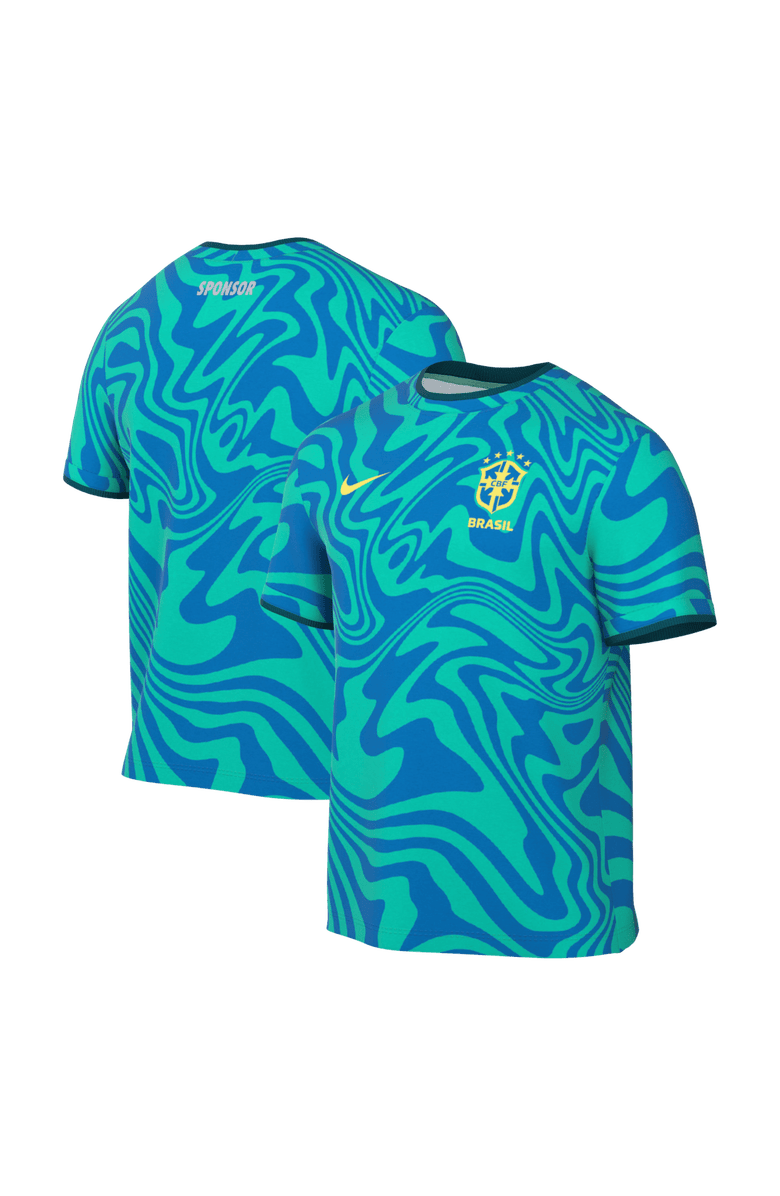 Nike Men's Nike Green Brazil National Team 2026 Academy Pro Pre-Match Top, Main, color, Green