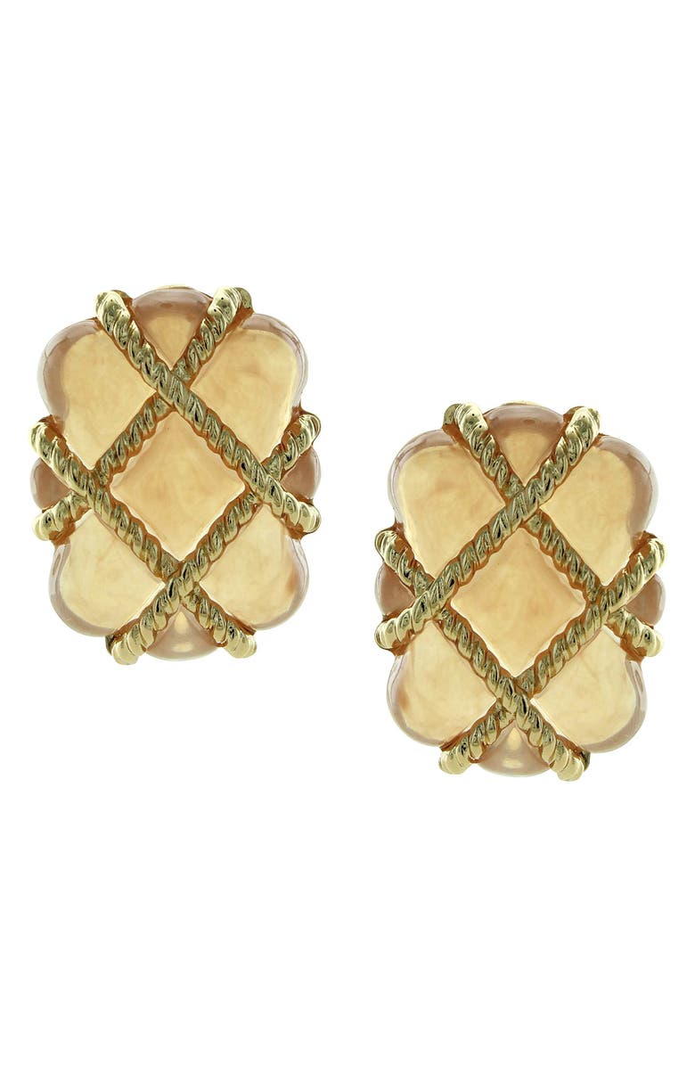 OLIVIA WELLES Quilted Statement Earrings, Alternate, color, 