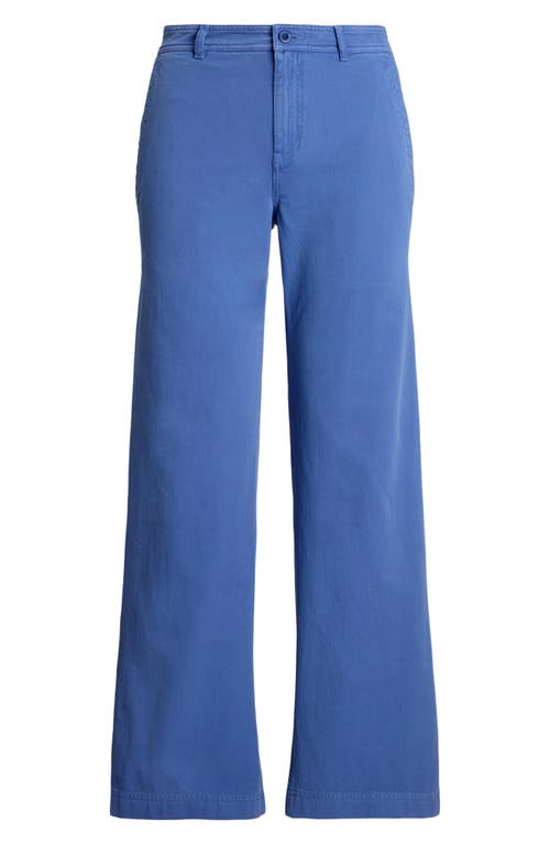 RALPH LAUREN LAUREN RALPH LAUREN WIDE LEG COTTON TWILL PANTS 