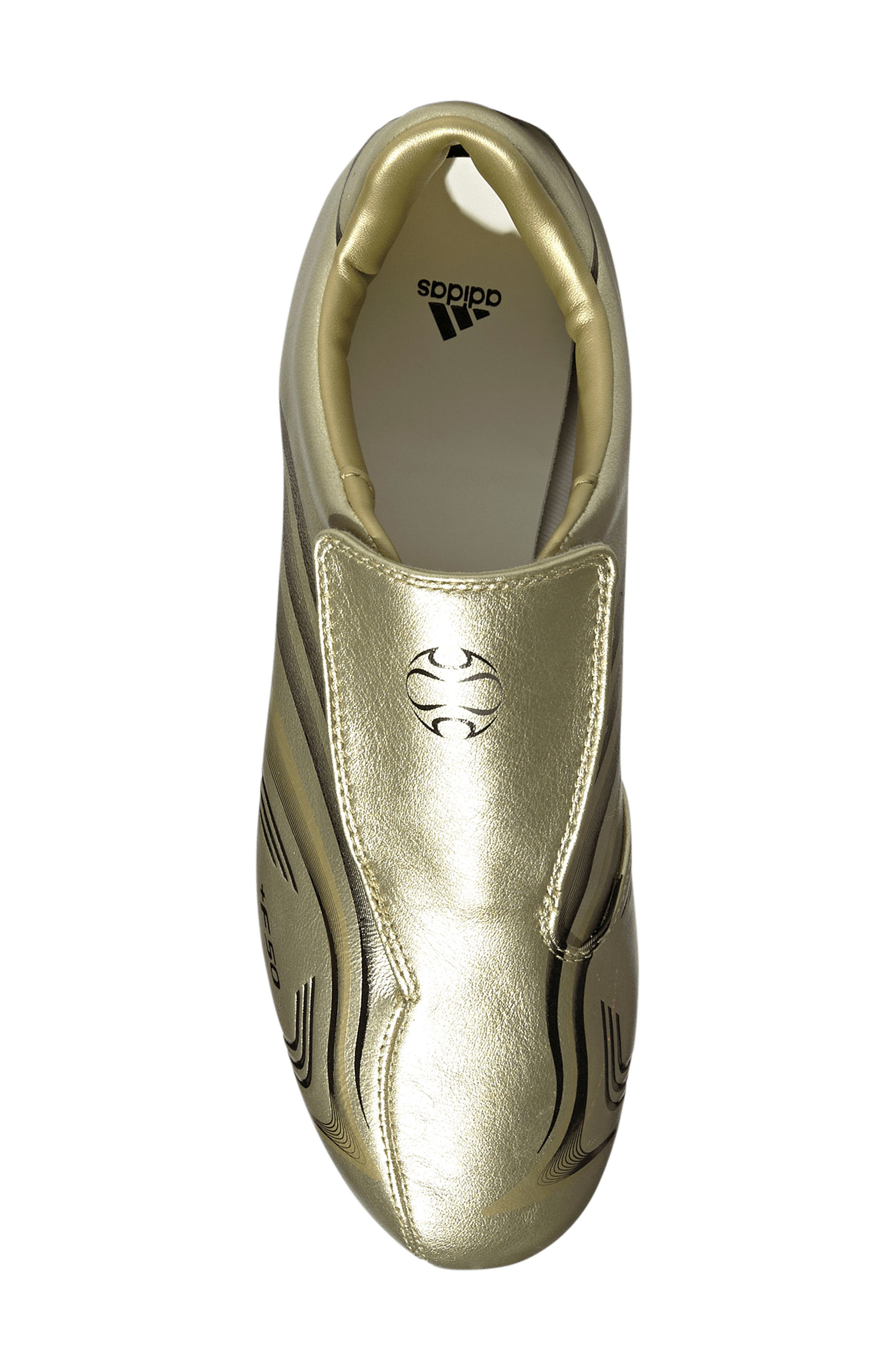 adidas Taekwondo F50 Sneaker, Alternate, color, Gold / Black/ Off White