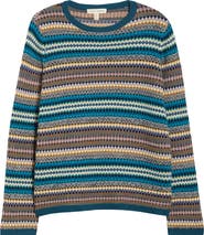 Seasalt Cornwall Percella Cove Fair Isle Merino Wool Blend Sweater