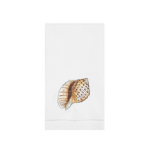 Spotted Shell Woven Linen Kitchen Towel