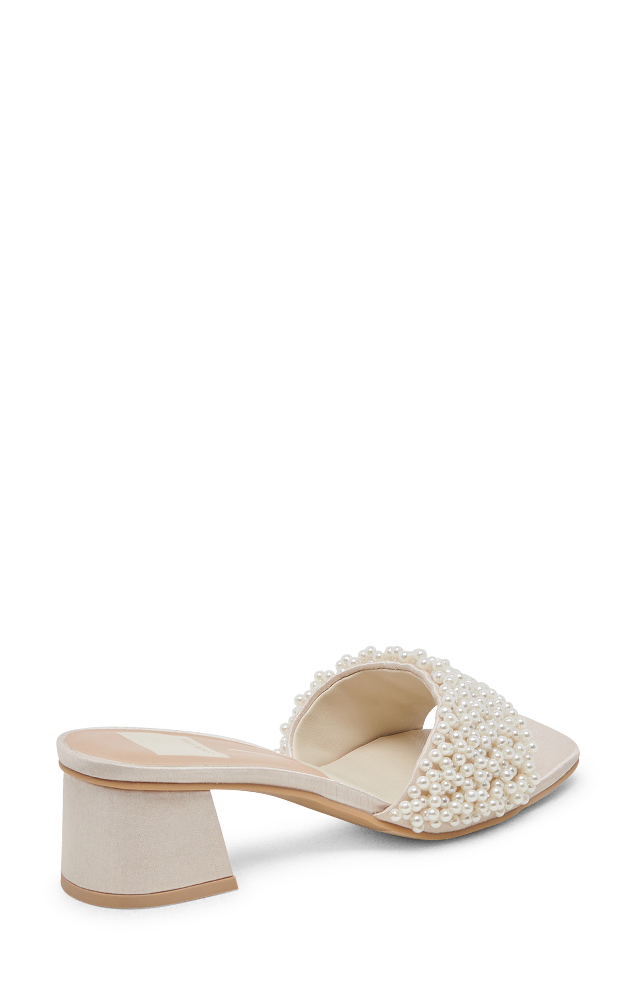 Dolce Vita Briton Imitation Pearl Slide Sandal, Alternate, color, 
