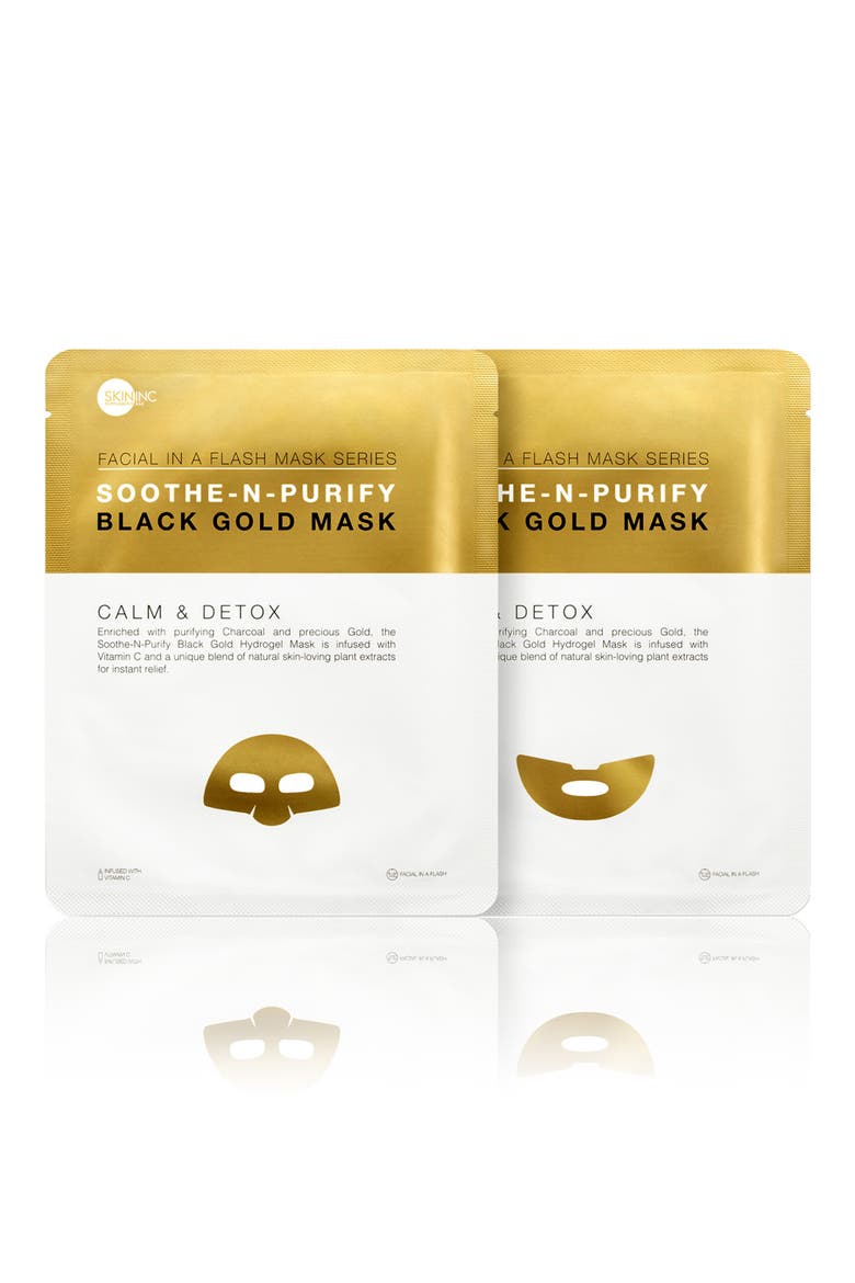 Skin Inc. Soothe-n-Purify Black Gold Mask, Main, color, NO COLOR