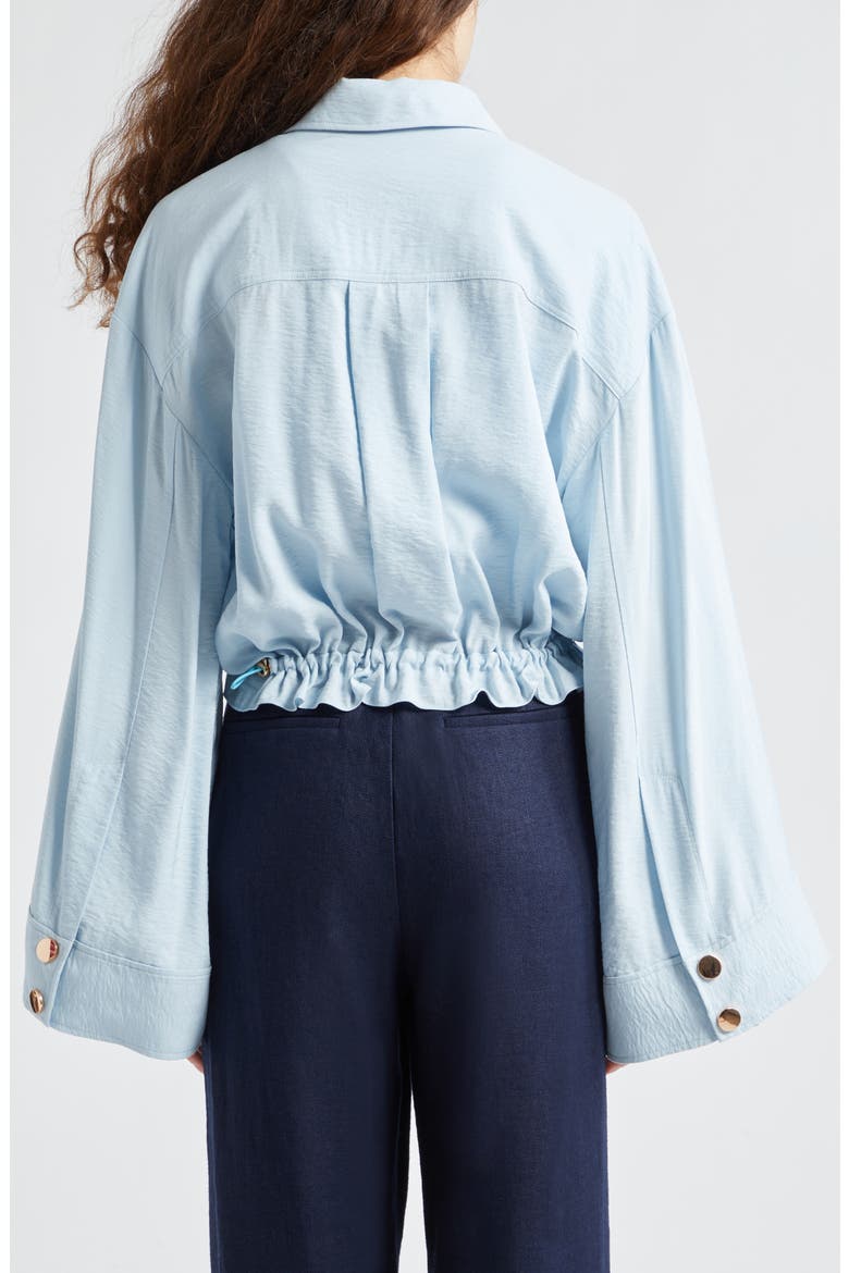 Chelsea Snap-Up Jacket, Alternate, color, CRYSTAL BLUE