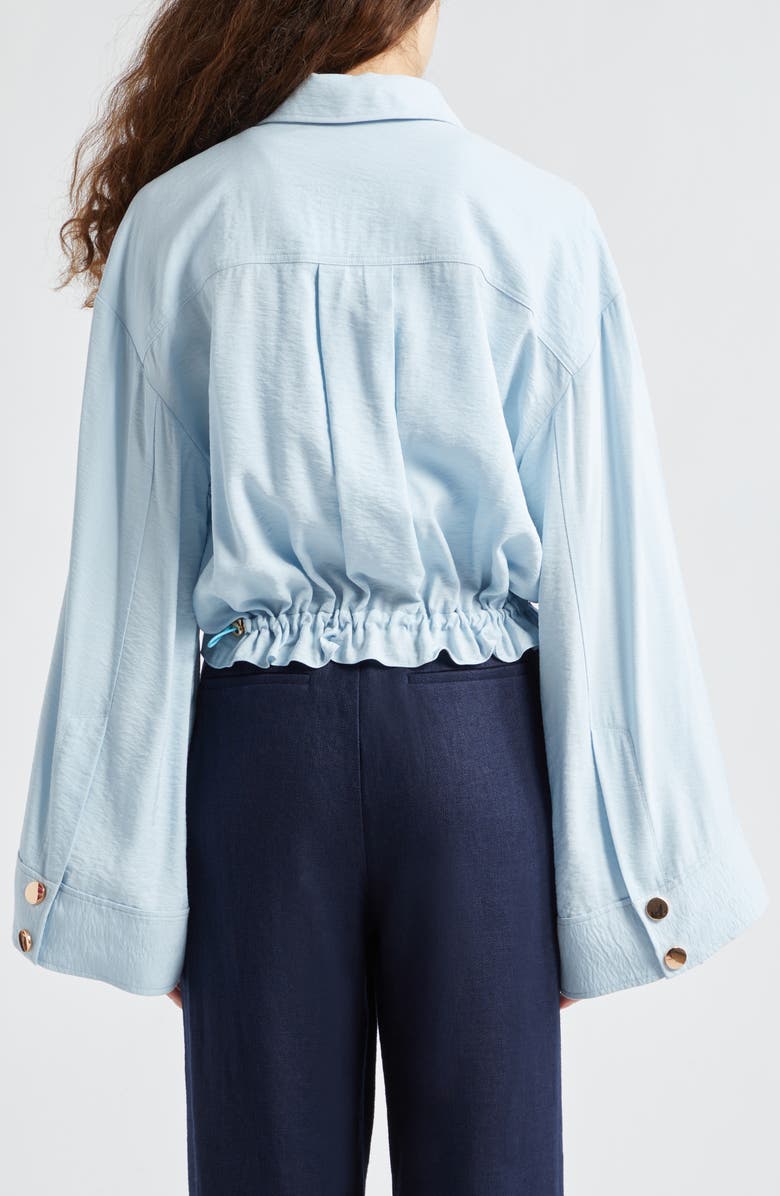 Ramy Brook Chelsea Snap-Up Jacket, Alternate, color, Crystal Blue