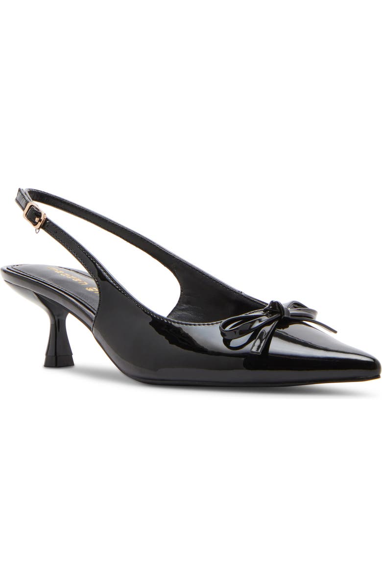 Madden Girl Vogue Pointed Toe Slingback Pump, Main, color, Black Patent