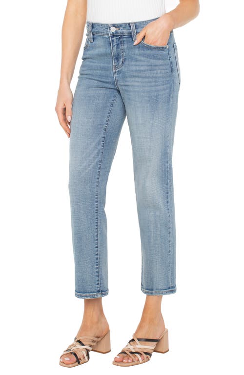 Shop Liverpool Los Angeles Kennedy Mid Rise Ankle Straight Leg Jeans In Camino Real