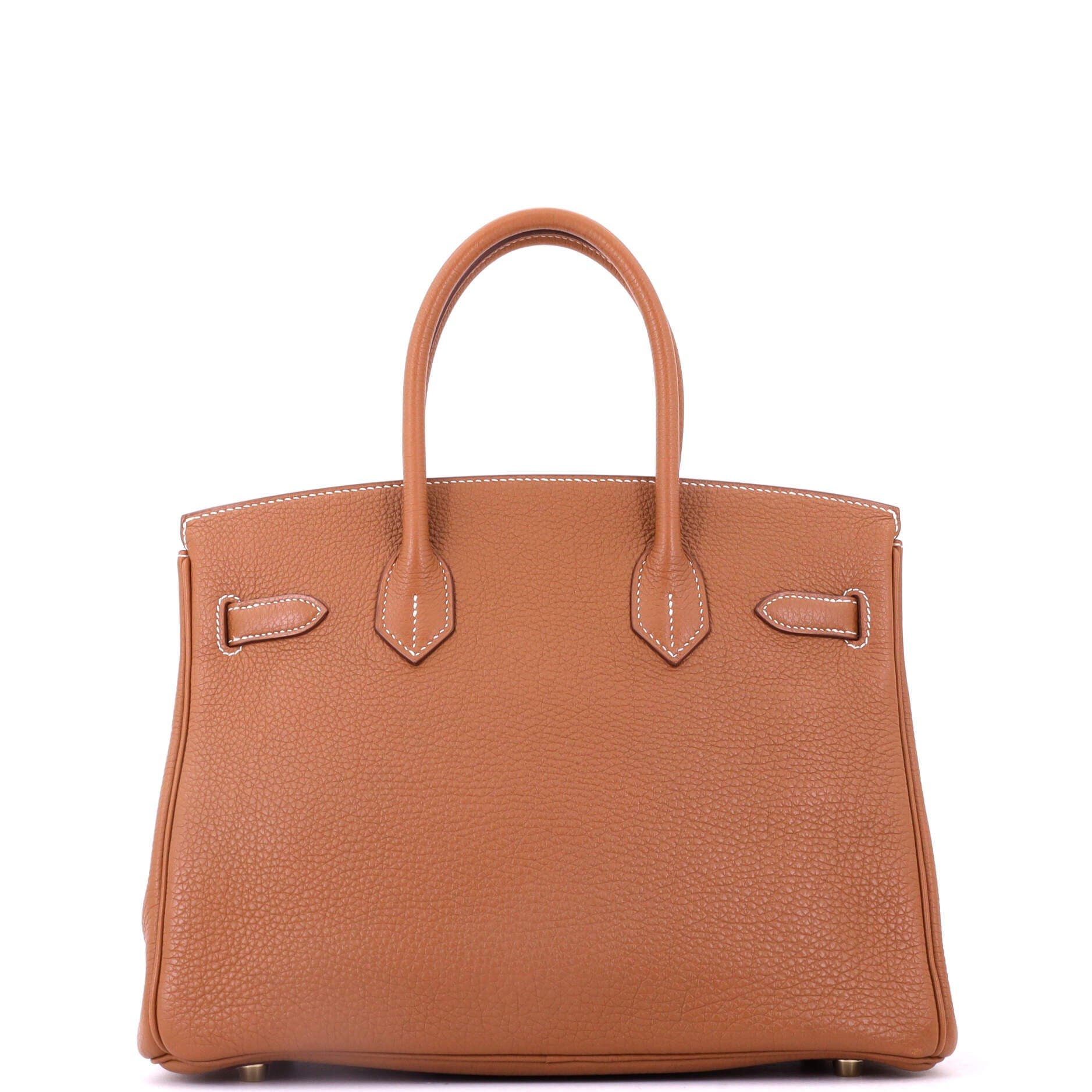 Birkin Handbag Brown Togo with Gold Hardware 30, Alternate, color, Metallic Gold