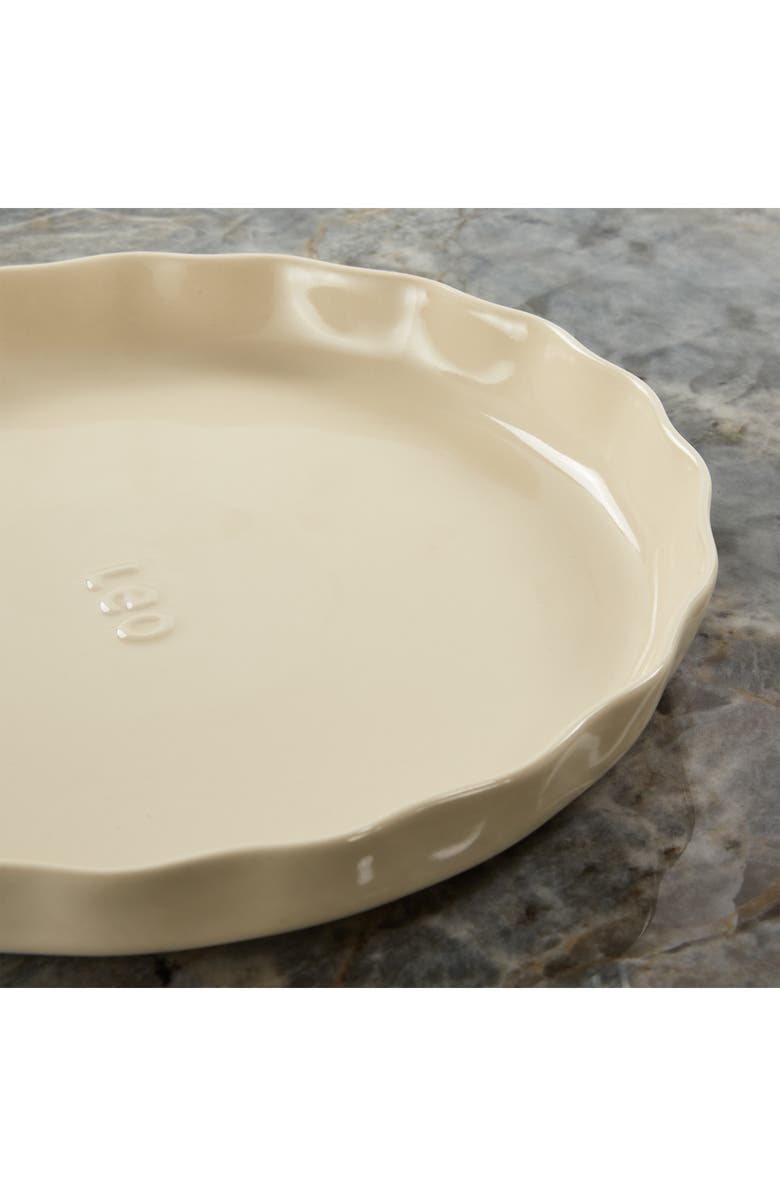 BergHOFF Leo Balance Rippled 11-Inch Ceramic Pie Dish, Alternate, color, Moonbeam