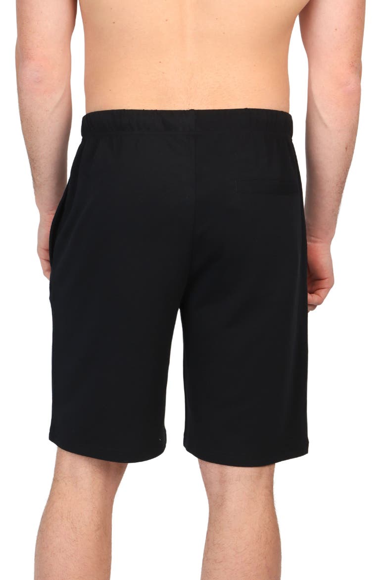 French Terry Lounge Shorts, Alternate, color, BLACK