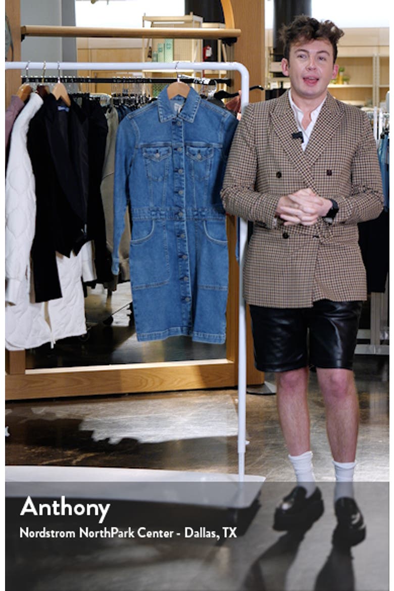 Michelle Long Sleeve Denim Mini Shirtdress video