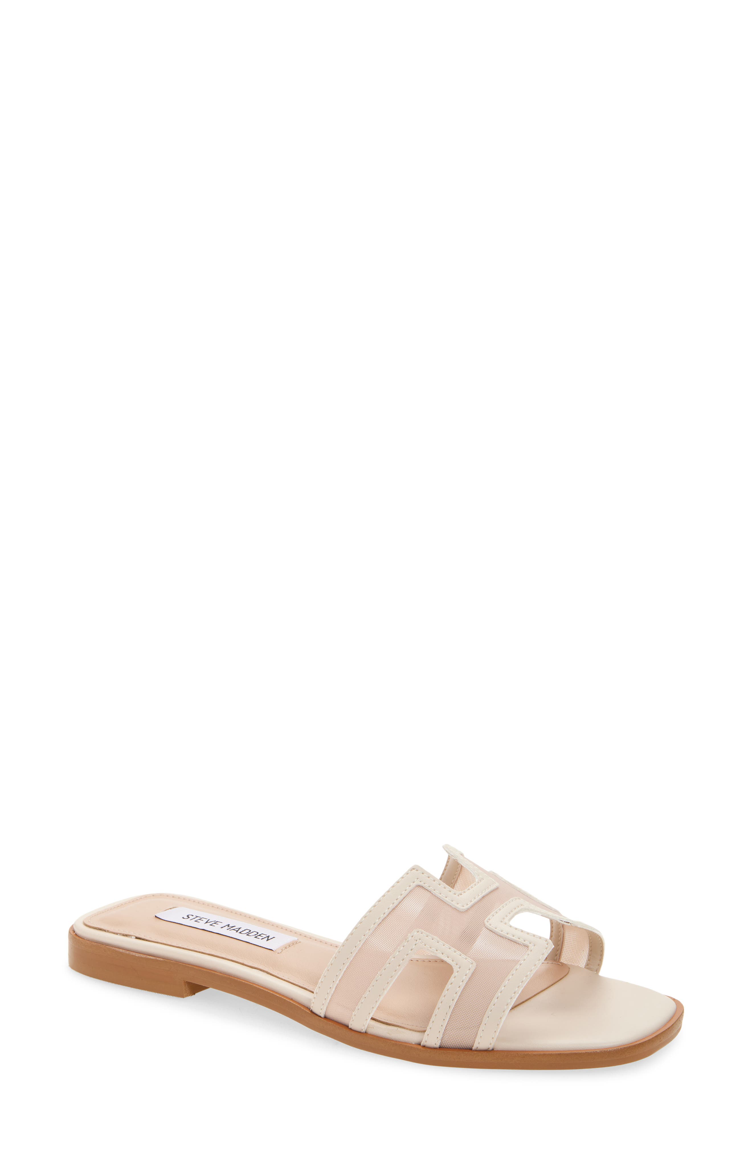 Steve Madden Hadyn Mesh Slide Sandal, Main, color, Bone