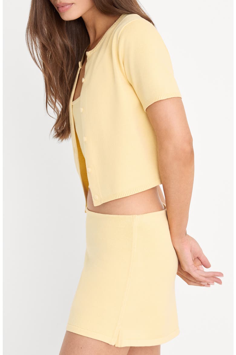 The Keepsake Crop Cardigan, Alternate, color, HONEY