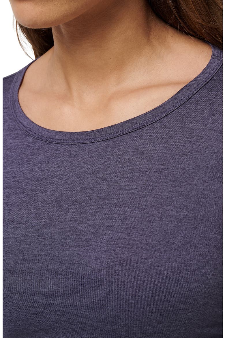 Skyline Ruched Jersey Long Sleeve T-Shirt, Alternate, color, HEATHER GRAYSTONE