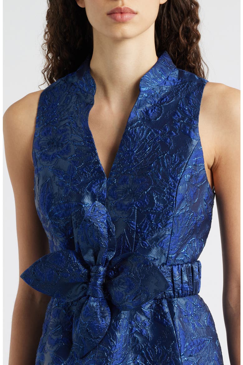 Tazie Jacquard Sleeveless Minidress, Alternate, color, LOW TIDE NAVY NIGHTSHADE