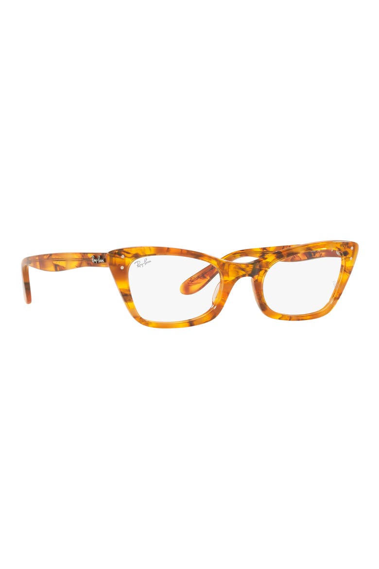 Lady Burbank 49mm Cat Eye Optical Glasses, Alternate, color, TORTOISE RED