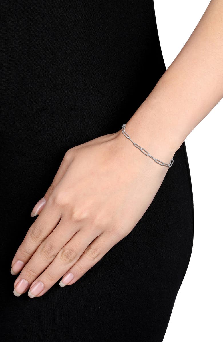 DELMAR Paperclip Link Bracelet, Alternate, color,