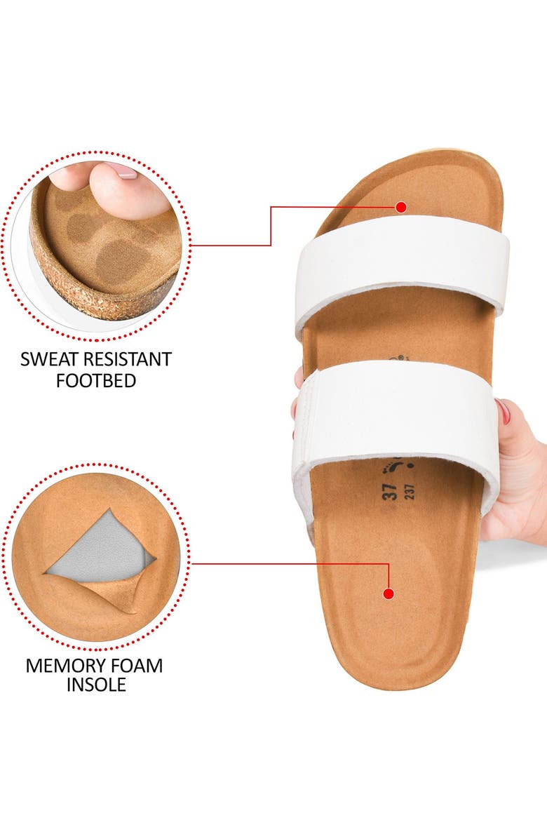 AEROTHOTIC Zen Slide Sandal, Alternate, color, White