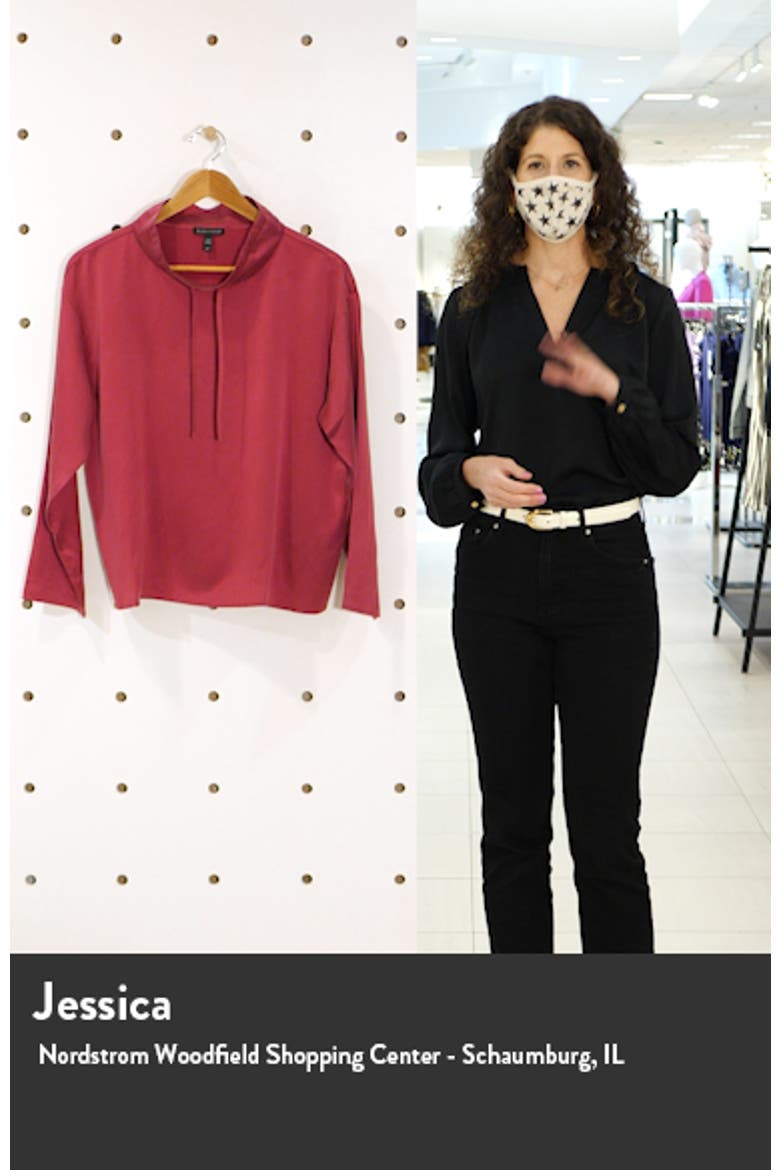 Drawstring Silk Top video
