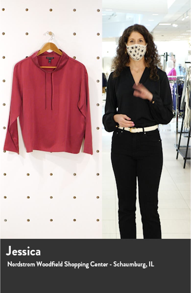 Drawstring Silk Top, sales video thumbnail