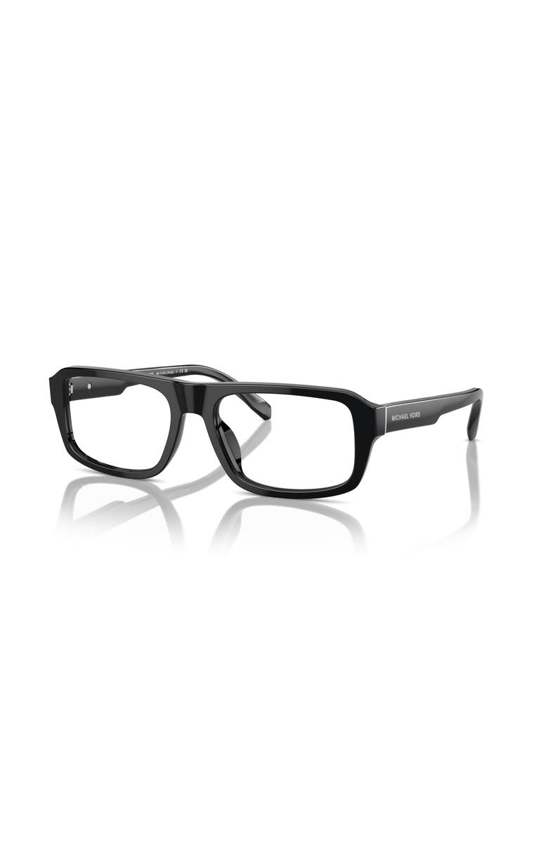 Michael Kors 56mm Irregular optical glasses, Main, color, Black