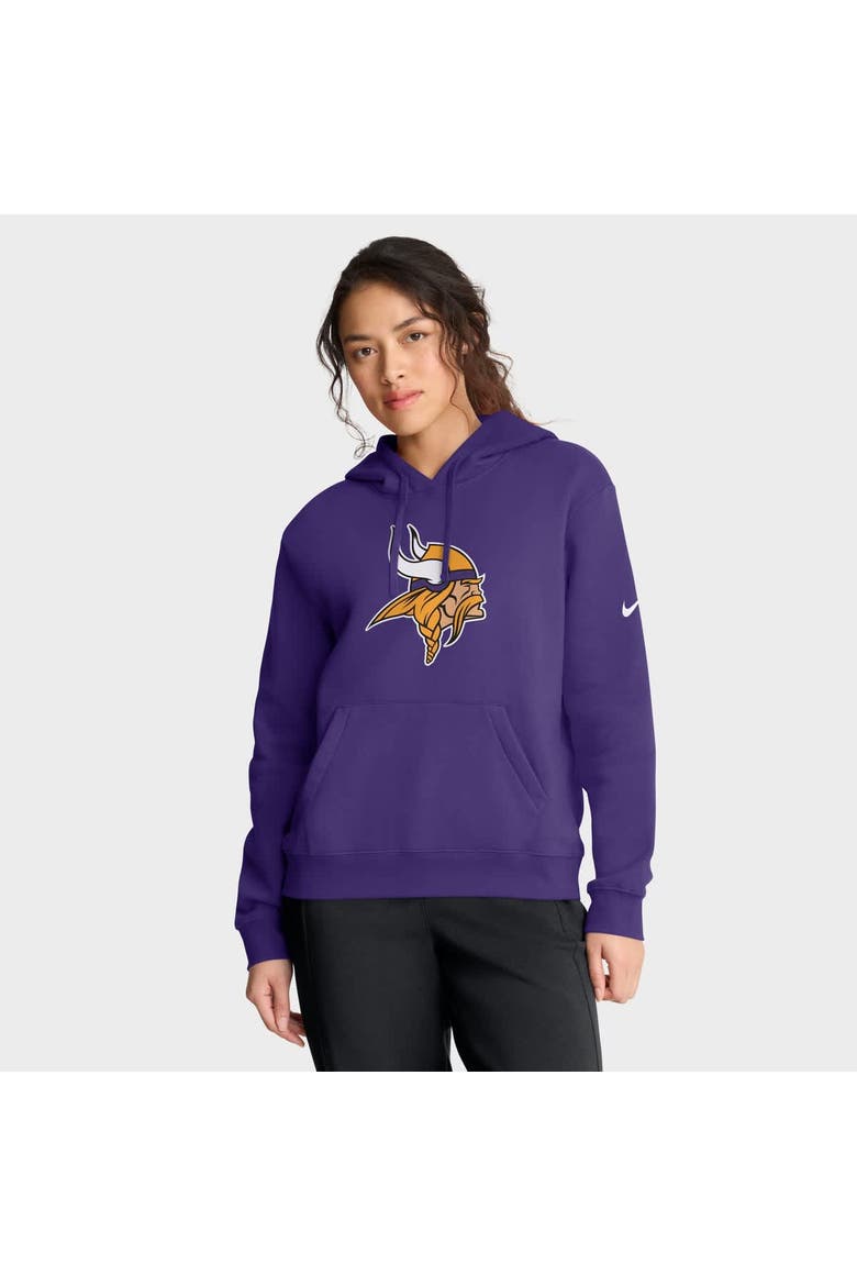 Women's Nike Purple Minnesota Vikings Club Fleece Pullover Hoodie, Main, color, Purple