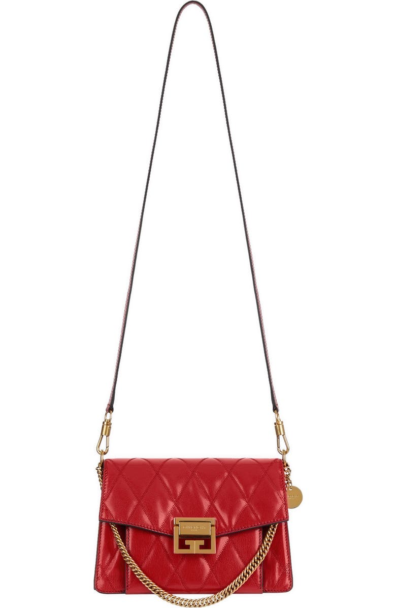 Givenchy Small GV3 Diamond Quilted Leather Crossbody Bag, Alternate, color,