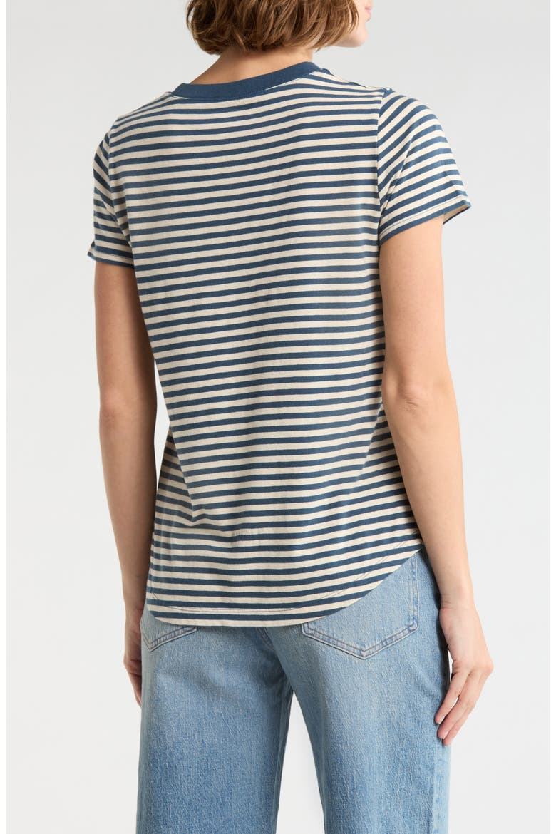 Softfade Stripe Cotton T-Shirt, Alternate, color, DEEP SHADOW