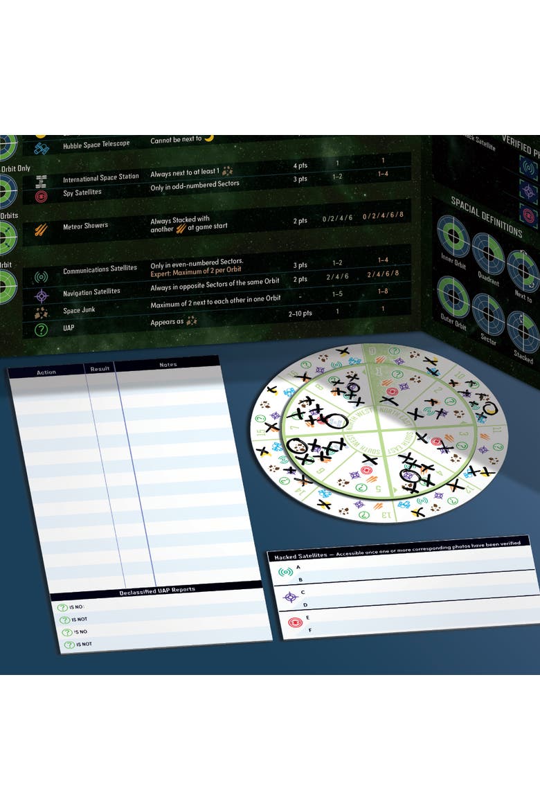 The Search for UAPS Strategy Board Game, Alternate, color, Multicolored