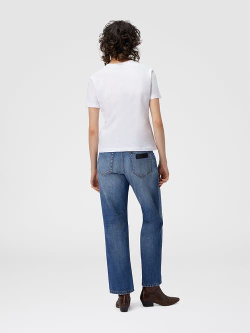 Missoni Short Sleeve T-shirt With Print And Logo In White