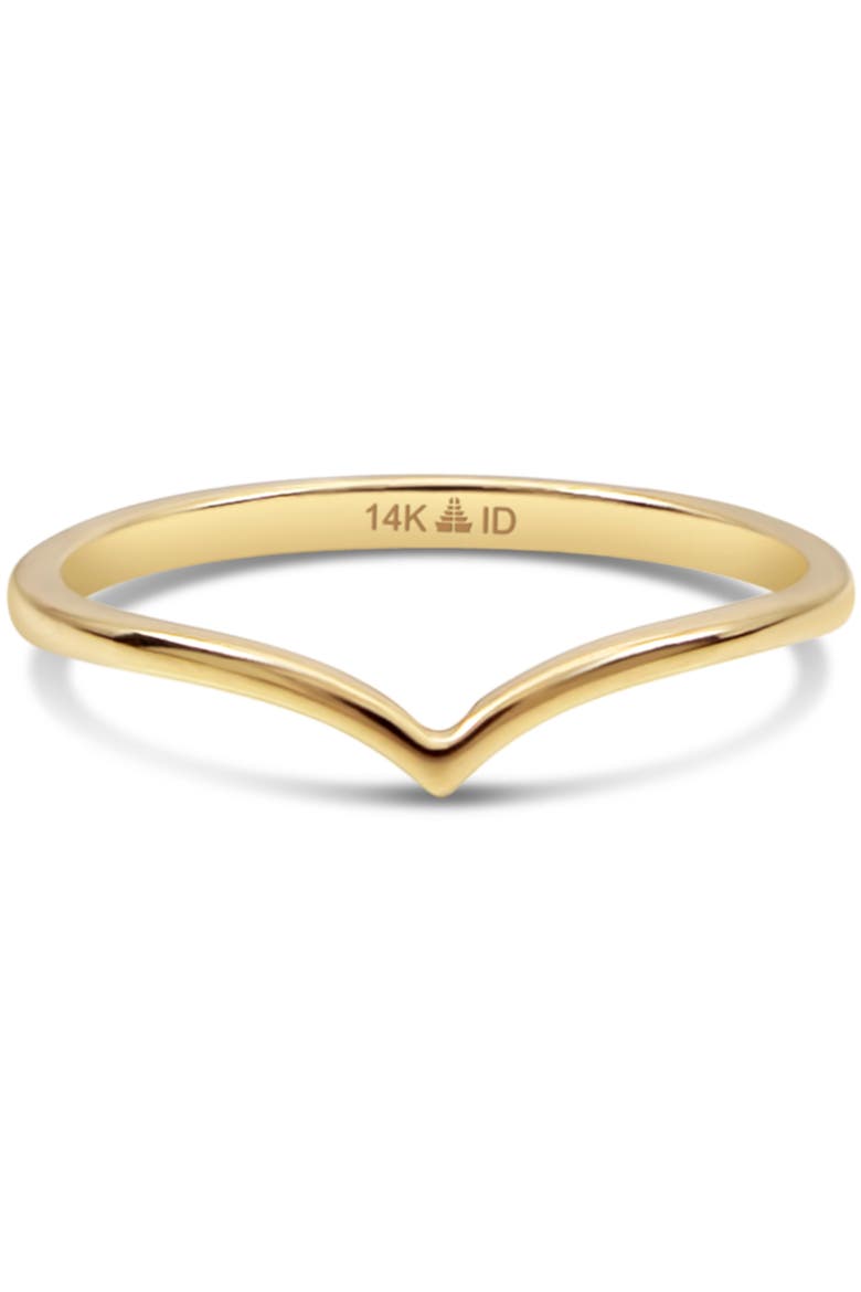 Chevron Ring in 14K Gold, Alternate, color, Yellow Gold
