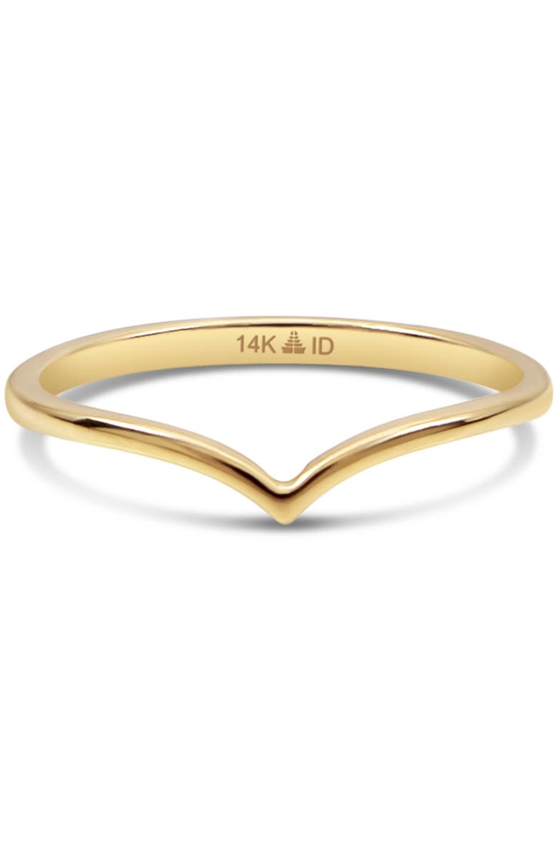 DEVATA Wishbone Ring in 14K Gold, Alternate, color, Yellow Gold