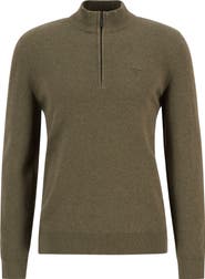 Barbour Avoch Mock Neck Cotton Half Zip Sweater
