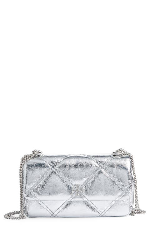 Kira Quilted Metallic Leather Crossbody Bag