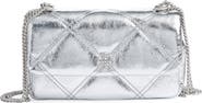 Tory Burch Kira Quilted Metallic Leather Crossbody Bag