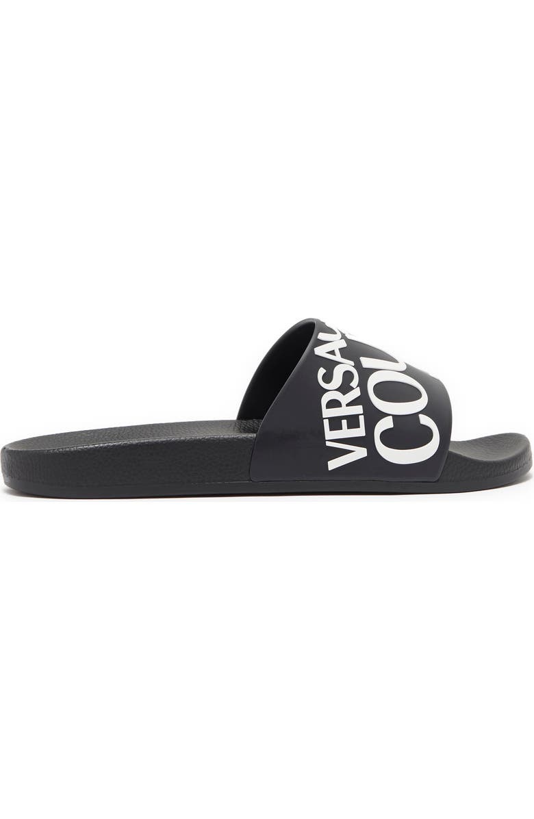 Versace Jeans Logo Slide Sandal, Alternate, color,