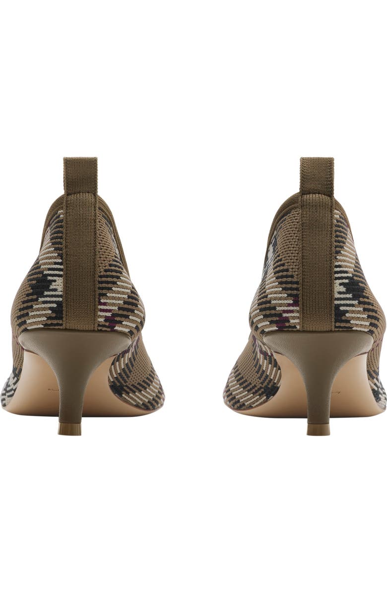 Burberry Check Knit Baby Low Pumps, Alternate, color,