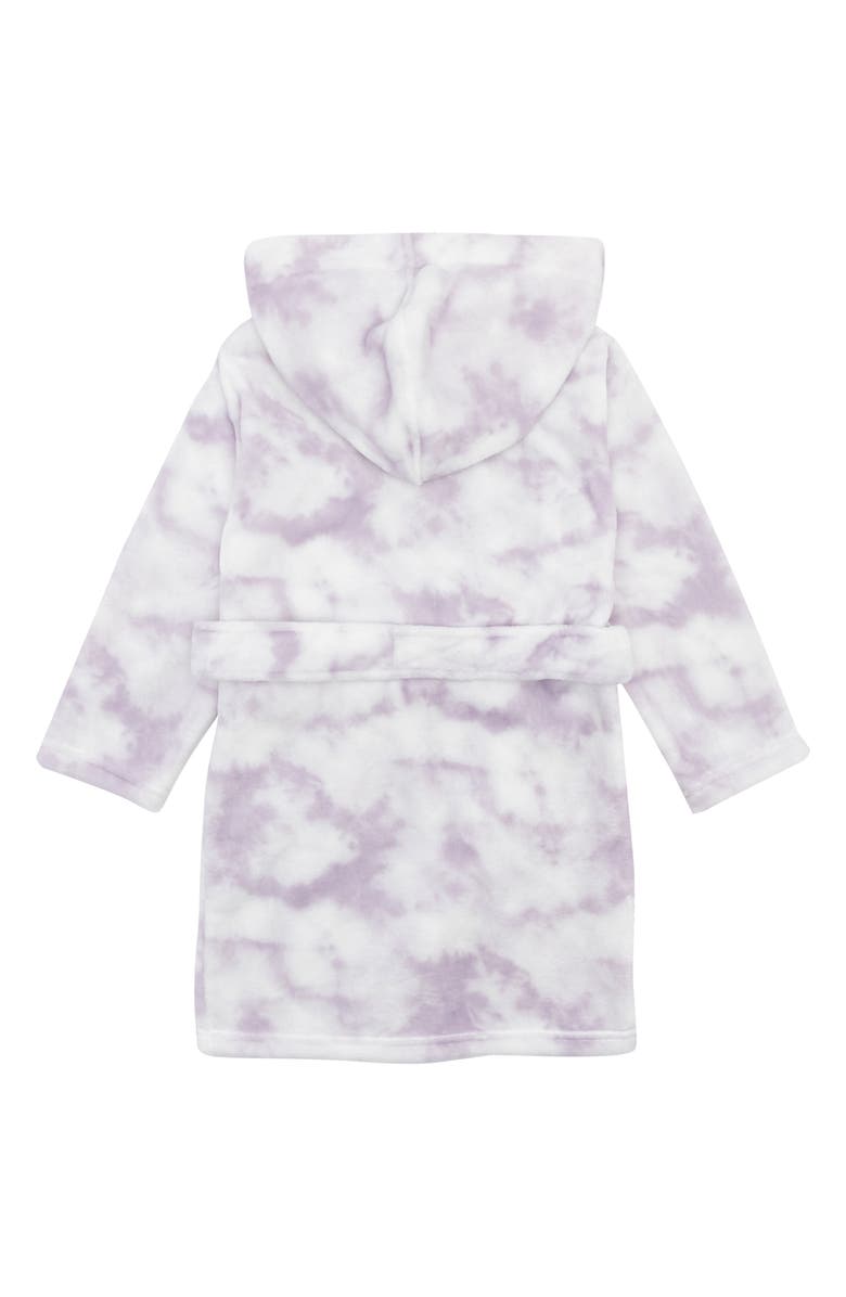 Petit Lem Kids' Tie Dye Recycled Polyester Hooded Robe, Alternate, color, 