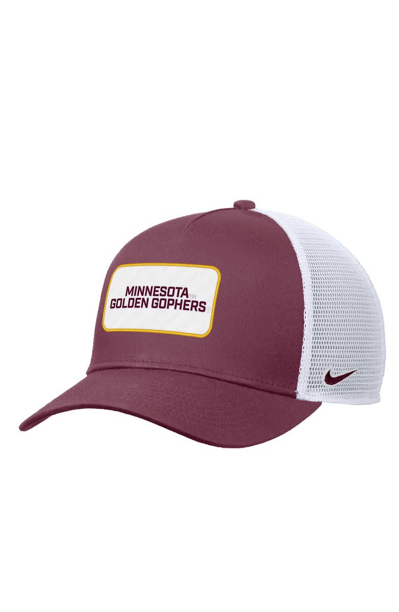 Nike Men's Nike Maroon Minnesota Golden Gophers 2025 On-Field Rise Trucker Performance Adjustable Hat, Main, color, Maroon