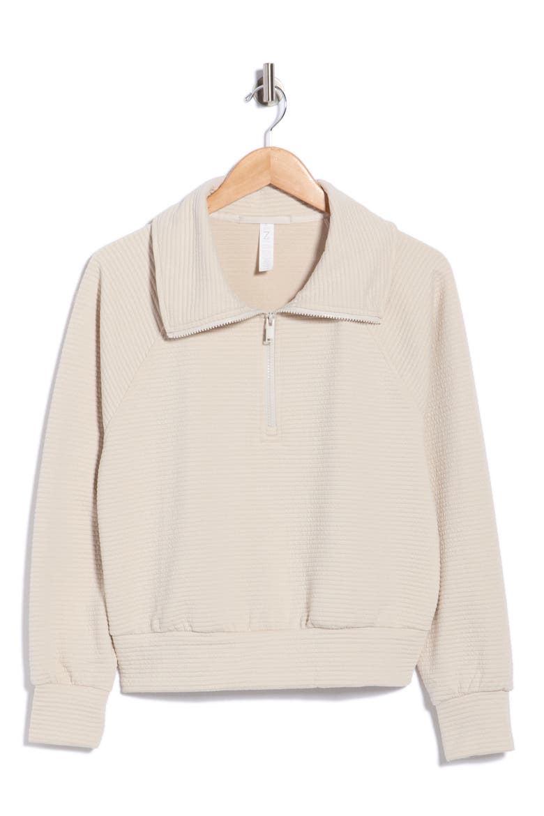 Ridge Raglan Sleeve Ottoman Half Zip Pullover, Alternate, color, GREY MOONBEAM
