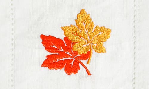 Tiramisu Set Of 4 Embroidered Coasters In White