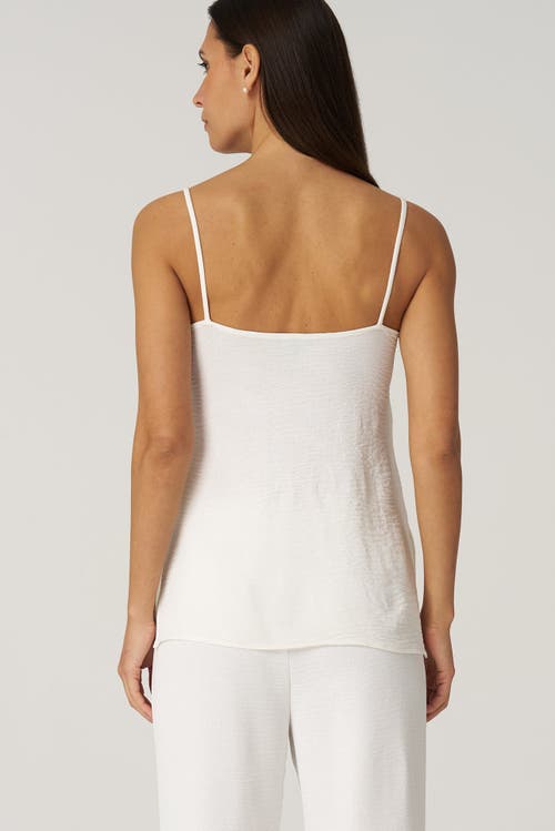 Franne Golde Textured Crepe Flowy Long Cami