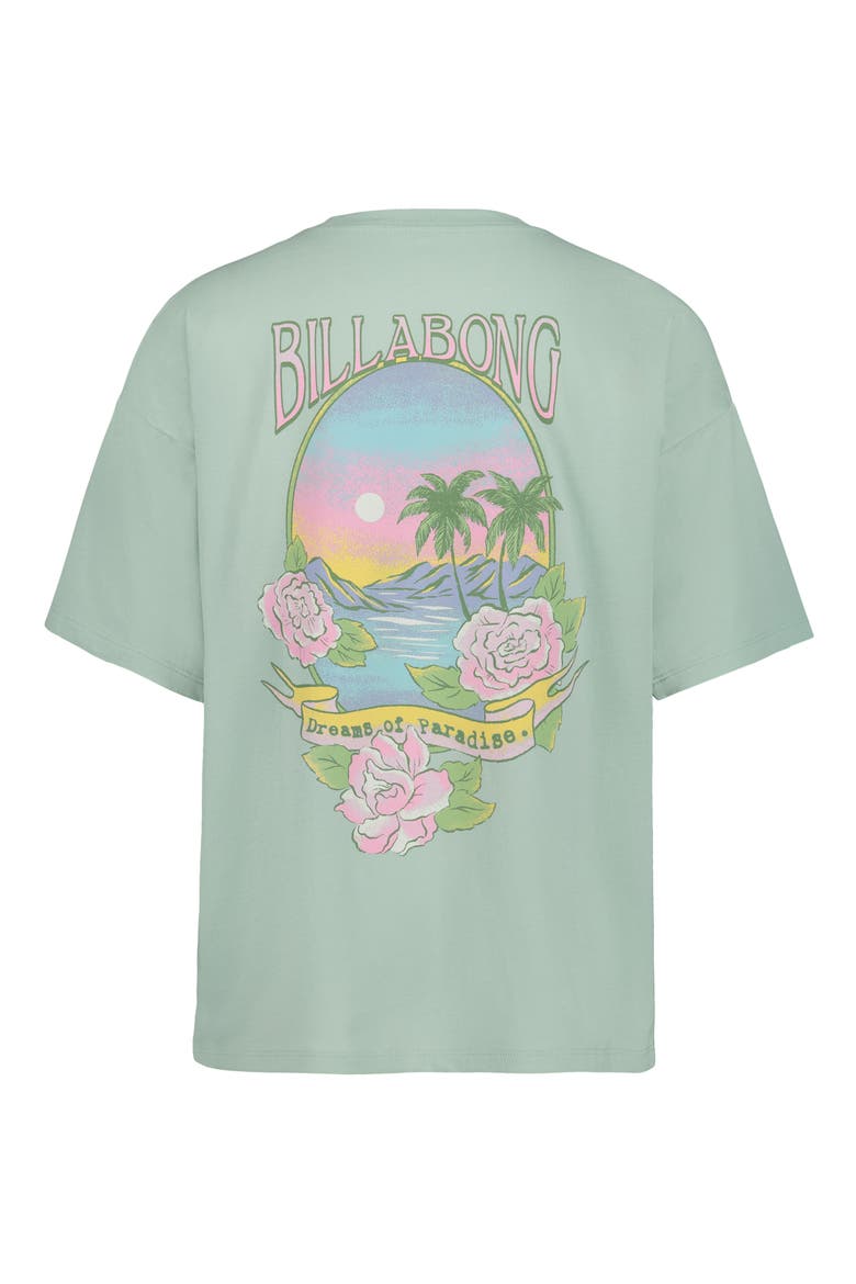 Kids' Dreams of Paradise Graphic T-Shirt, Alternate, color, IVORY/ GREEN