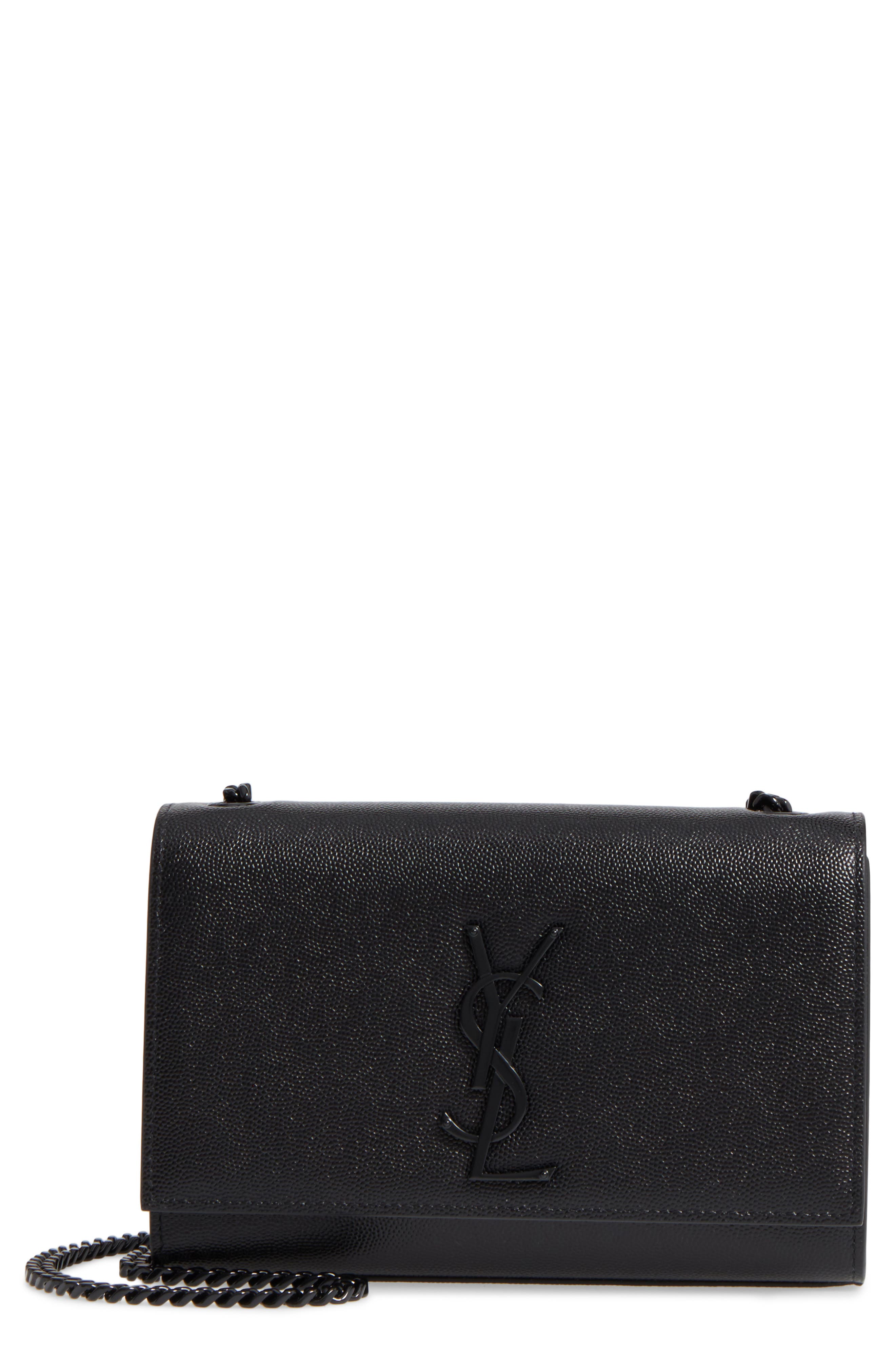 Saint Laurent Small Kate Leather Shoulder Bag, Main, color, 