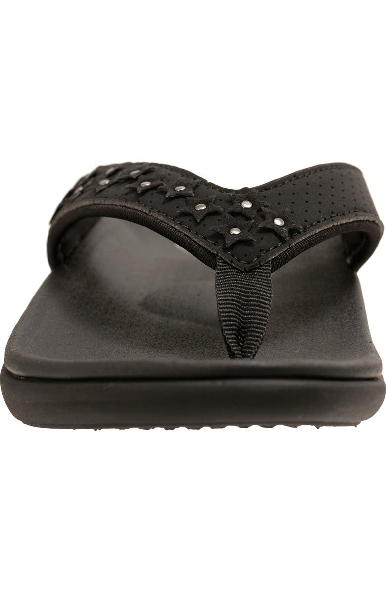 Revitalign Yumi BVI Flip Flop, Alternate, color, Black