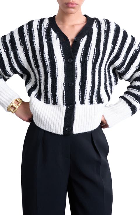 Vertical Stripe Cardigan