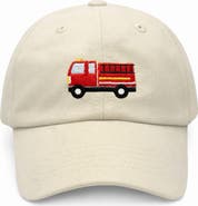 Bits & Bows Firetruck Baseball Hat