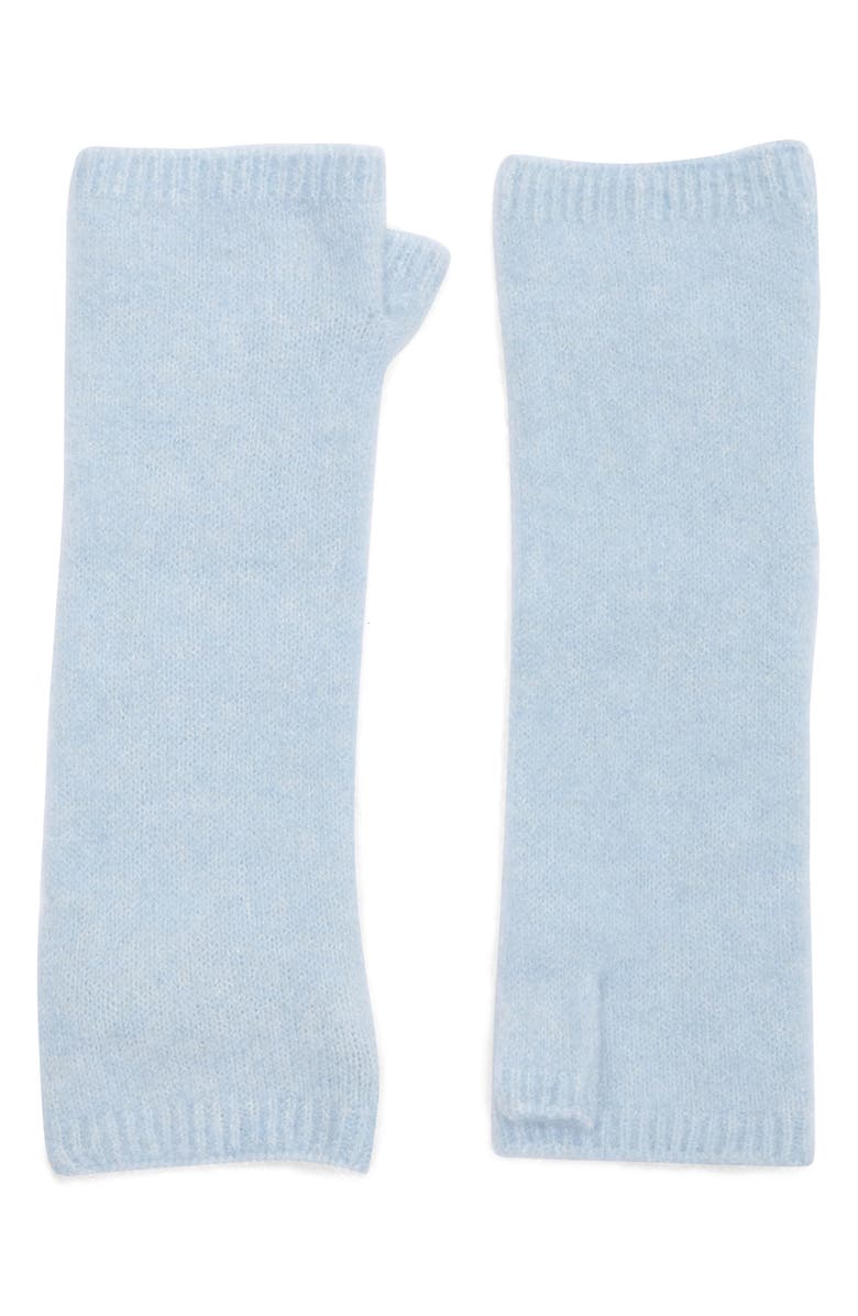 Eileen Fisher Bouclé Knit Fingerless Gloves Knit Fingerless Gloves, Main, color, Frost